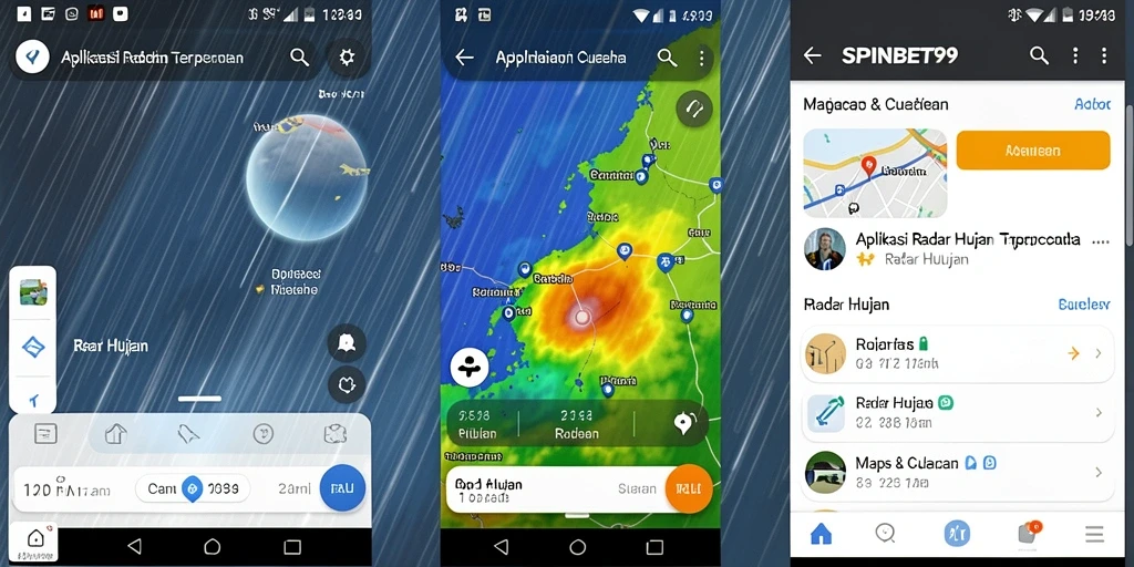 Tampilan antarmuka SPINBET99 menampilkan radar hujan yang jelas dan informatif.