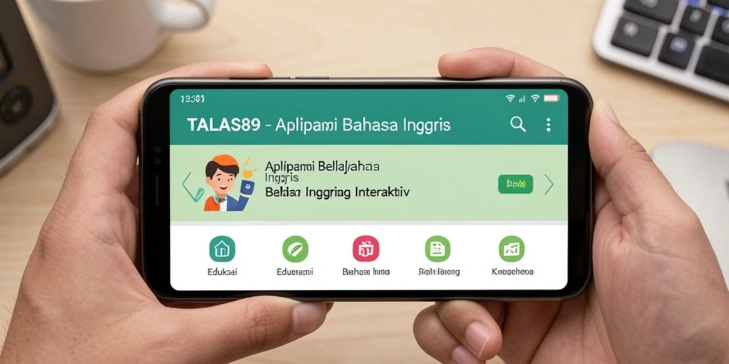 Antarmuka TALAS89 yang ramah pengguna dan interaktif.