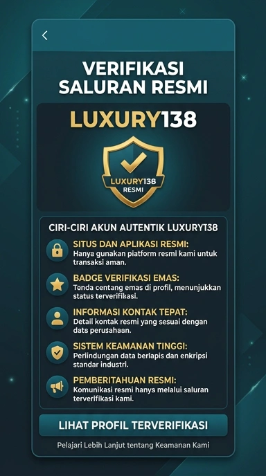 Tampilan kanal resmi luxury138